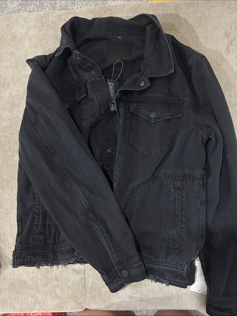 Blank NYC Black Lightweight Men’s Shirt Jacket